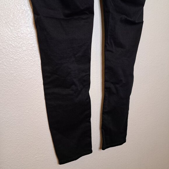 Topshop Moto Leigh High Rise Maternity Jeans Black Knee Ripped Size 10 - Picture 8 of 9